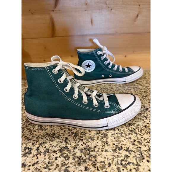 Converse Chuck Taylor All Star High Top Forest Green Sneakers A04544F Men 6 W- 8 - Picture 3 of 8